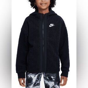 Nike Black Kids Fleece Coat